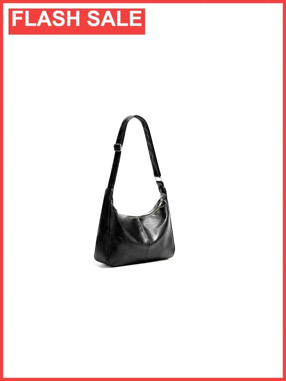 Faux Leather Hobo Bag Vegan Leather Slouchy Shoulder Purse